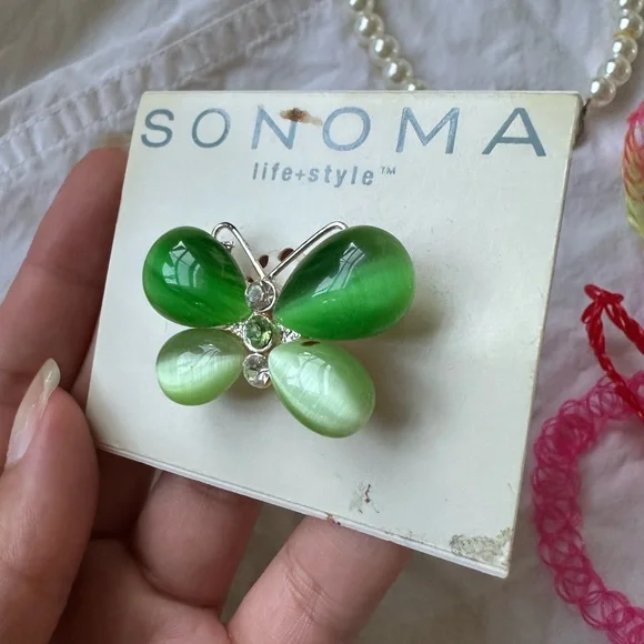 Y2K 90s Costume Jewelry Junk Drawer Lot Tattoo Necklace Butterfly Pin - Picture 4 of 4